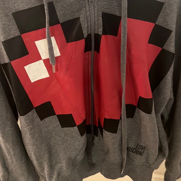 ❤️Love MOSCHINO Oversized Heart Pixel Hoodie - Picture 8 of 15